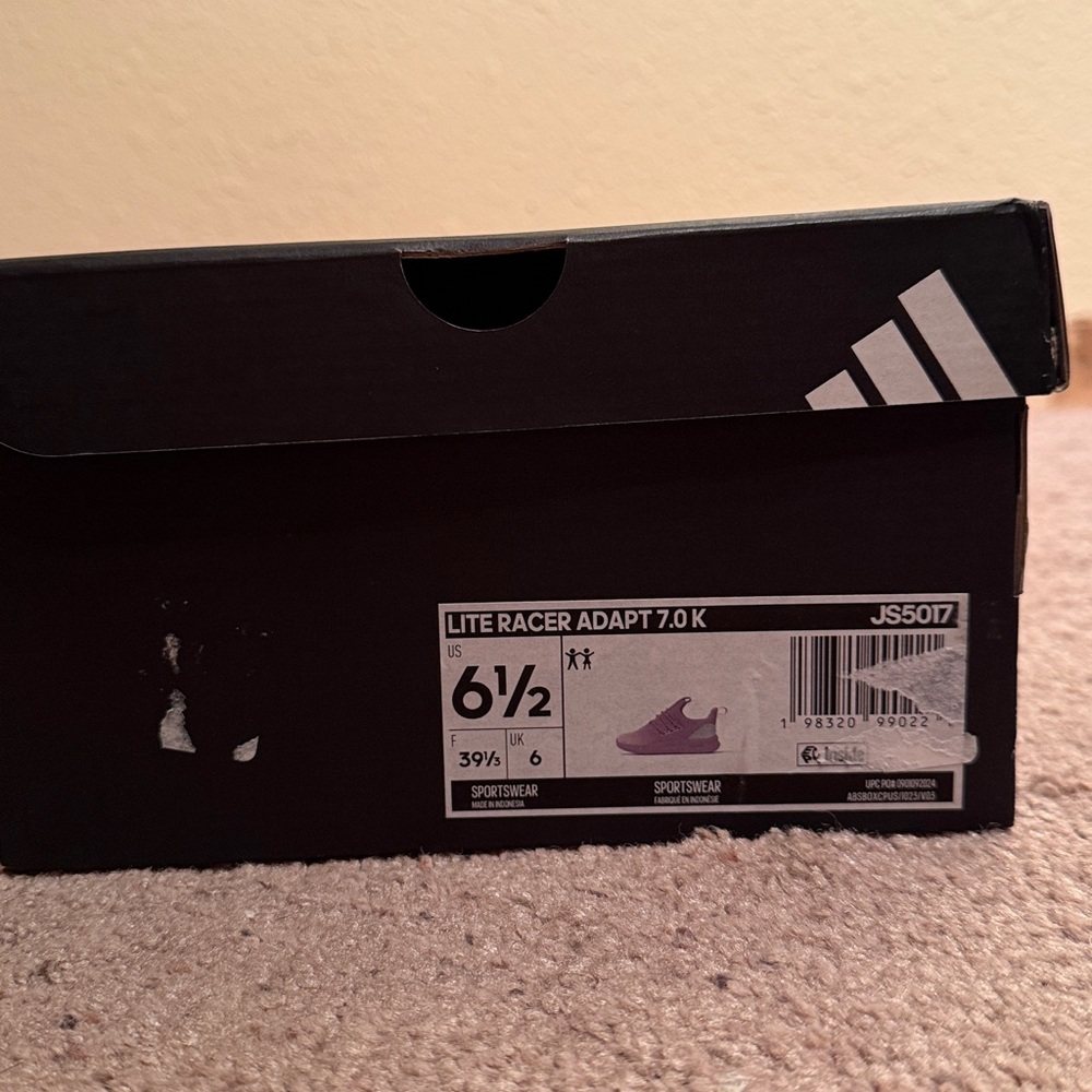Addidas Womens Pink Knit Athletic Sneakers - Lightweight Comfort - Picture 16 of 16